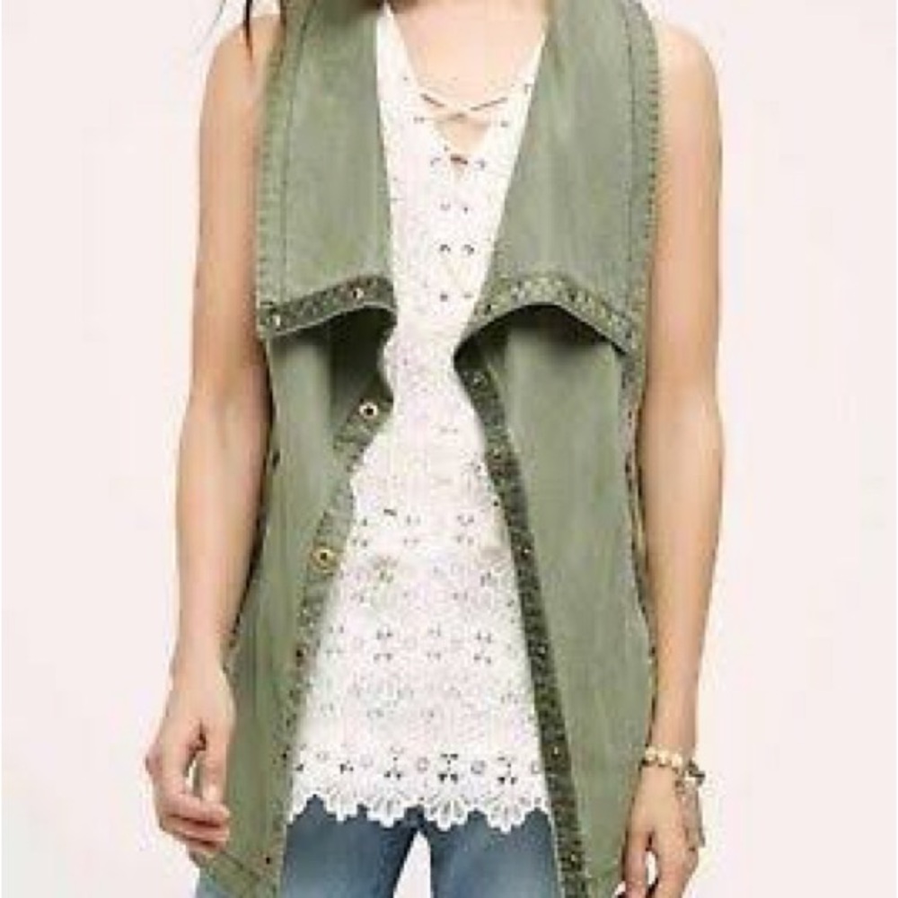 Anthropologie Marrakech Utility Vest, 100% Lyocell, S